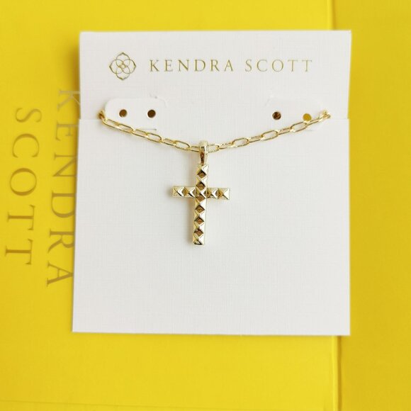 Kendra Scott Jewelry - Kendra Scott Jada Cross Gold Short Necklace New